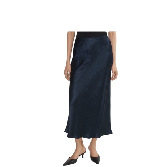 Babaton Aritzia Slip Satin Maxi Skirt Womens Sz. 16 Pull on Elastic Waist Fairy - Picture 16 of 16